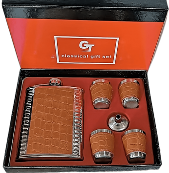 Подарочный набор с флягой (Кожа) GT-18-1 GT-18-1 фото