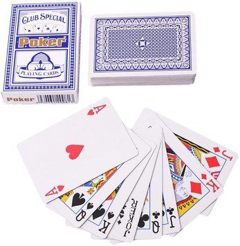 Карты игральные (54шт/кол) POKER Club Special (синяя рубашка) Y-001 Y-001- фото
