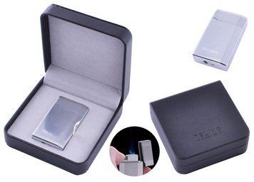 Зажигалка подарочная Teling (Турбо пламя) №3713 Silver №3713 Silver фото