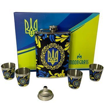 Подарочный набор фляга с рюмками и лейкой Украина WKL-089 WKL-089 фото
