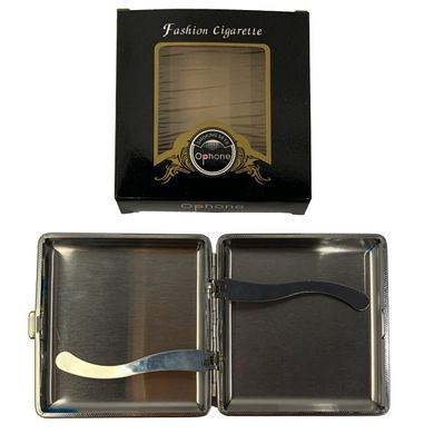 Металевий портсигар на 20 сигарет &laquo;Ophone Fashion Cigarette&raquo; HL-148 B HL-148 B фото