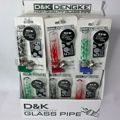 Скляний вапорайзер D&K Трубка (9см) сітки ☘️ DK-7072 DK-7072 фото