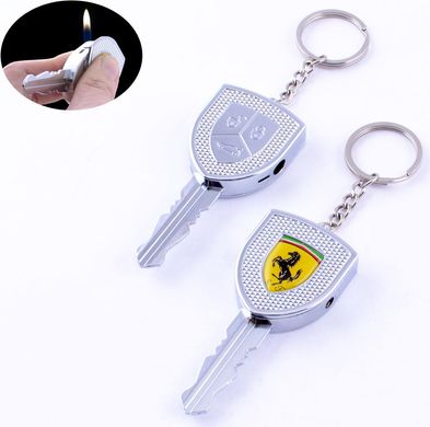 Запальничка кишенькова ключ Ferrari (звичайне полум'я) №4201 460328028 фото