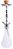 Кальян на одну персону Серебро (68 см) №01 (белая колба) 01-белая-колба фото