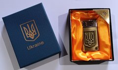 Запальничка подарункова Україна 🇺🇦 (Гостре полум'я) HL-4113-1-Gold HL-4113-1-Gold фото