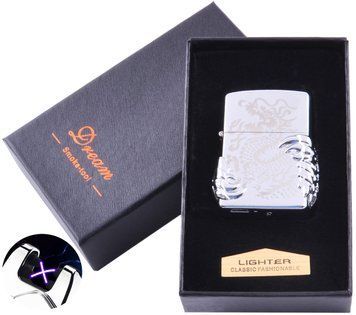 Електроімпульсна запальничка в подарунковій коробці Дракон HL-119-5 HL-119-5 фото