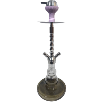 Кальян повний комплект HOOKAH на 2 трубки (50 см) 20-3 Сріблястий / Smoky Green 20-3 Сріблястий / Smoky Green фото