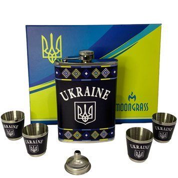 Подарунковий набір фляга з чарками та лійкою Україна WKL-090 WKL-090 фото
