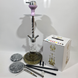 Кальян повний комплект HOOKAH на 2 трубки (50 см) 20-3 Сріблястий / Smoky Green 20-3 Сріблястий / Smoky Green фото 2