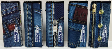 Зажигалка пьезо-турбо металлическая Torch KKK &laquo;Jeans Style&raquo; 2118-2 2118-2 фото