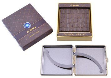 Портсигар в подарочной упаковке GVIPAI (Кожа, на 20 шт) XT-4986-1-5 XT-4986-1-5 фото