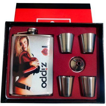 Подарочный набор "I ❤️ Zippo" с флягой и стопками D627 D627 фото