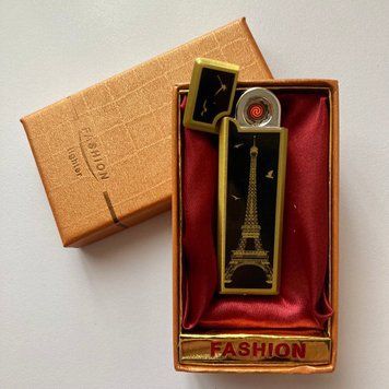 USB ⚡️ Зажигалка Эйфелева Башня FASHION в подарочной упаковке (Спираль накаливания) USB-103-1 USB-103-1 фото