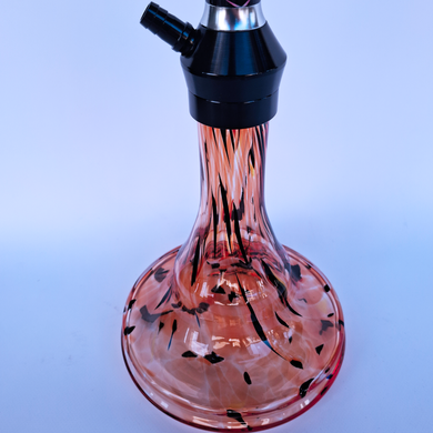 Яркий красный кальян Hookah с геометрической шахтой и арт-колбой &mdash; 48 см H3203 H3203 RED фото