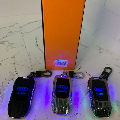 Запальничка-брелок Audi з електронагрівом та LED-підсвіткою HL-859-2 HL-859-2 фото