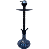 Стильный черный кальян Hookah с клик-системой и рельефной колбой &mdash; 67 см H3216 Black фото