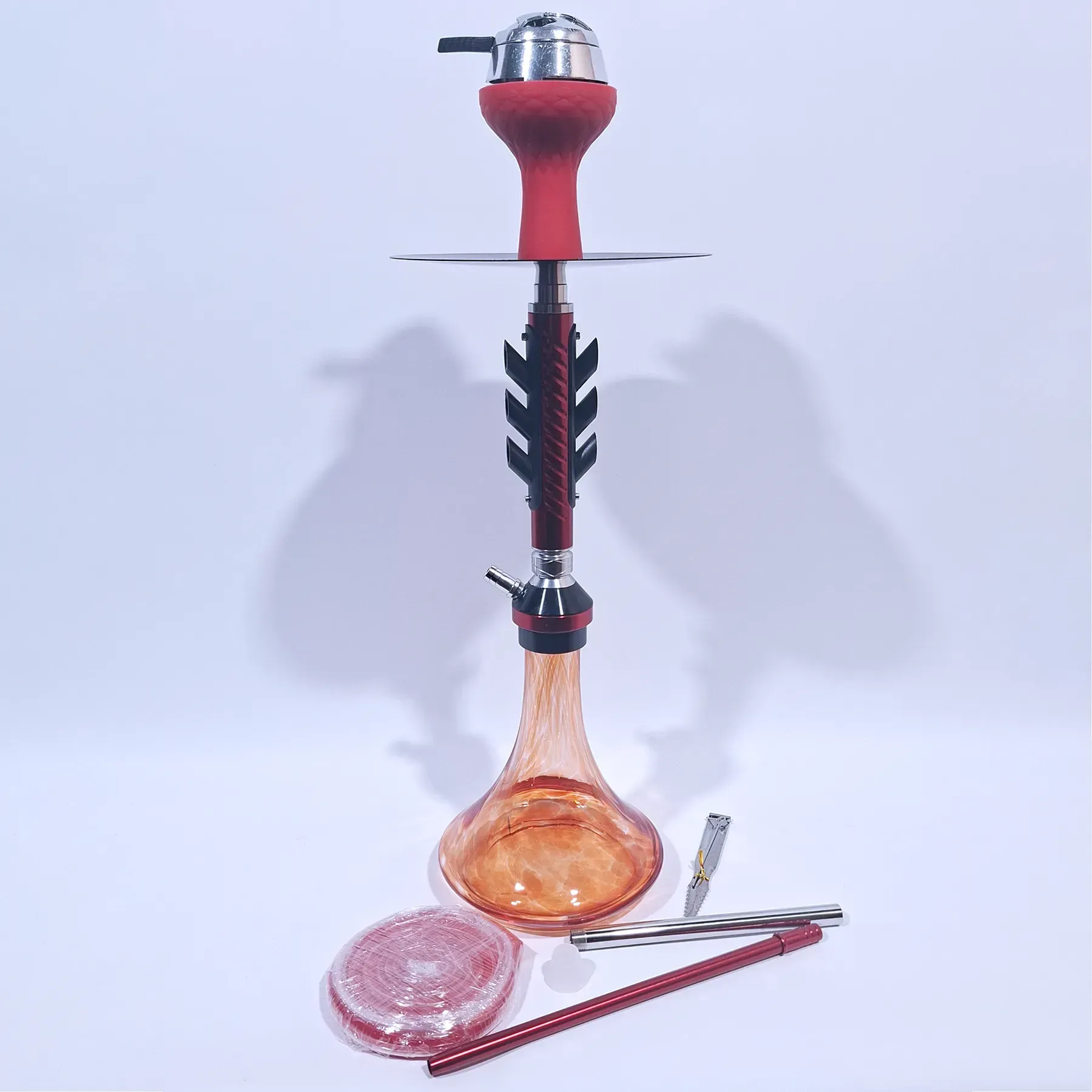 Кальян полный комплект HOOKAH 48 см красный