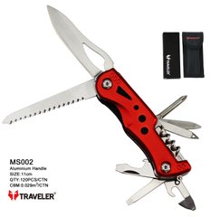 Тактический нож Traveler (10в1) Мультитул 11см (72шт/ящ) MS002G MS002G фото