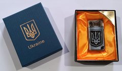 Зажигалка подарочная Украина 🇺🇦 (Острое пламя) HL-4113-1-Silver HL-4113-1-Silver фото