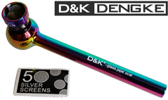 Скляний вапорайзер D&K Трубка для куріння ☘️ (11см) сітки DK-8319-FC DK-8319-FC фото