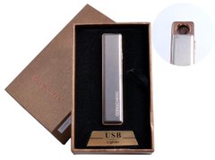 USB зажигалка в подарочной упаковке (спираль накаливания, серебро) №4822-3 №4822-3 фото