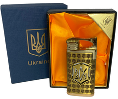 Зажигалка газовая Украина ВСУ (Подарочная коробка🎁, турбо пламя 🚀) HL-4523-5 White HL-4523-5 White фото