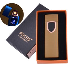USB зажигалка в подарочной упаковке Lighter (Спираль накаливания) HL-135 Gold HL-135-Gold фото