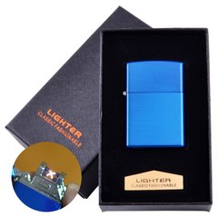 Электроимпульсная зажигалка в подарочной коробке LIGHTER (USB) HL-136 Blue HL-136-Blue фото