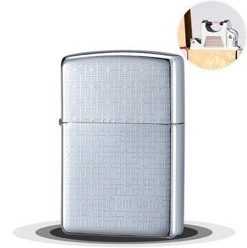 Электроимпульсная зажигалка ⚡️ в металлической упаковке JIN LUN (USB) №4838-3 4838-3 фото