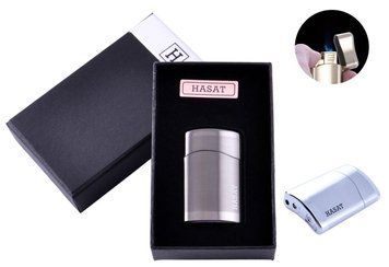 Зажигалка в подарочной коробке HASAT (Турбо пламя) №4312 Black №4312 Black фото