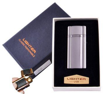 USB зажигалка в подарочной упаковке Lighter (Спираль накаливания) №HL-45-1 955742953 фото