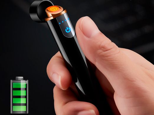 USB запальничка в подарунковій упаковці Lighter ⚡️ (Спіраль розжарювання) HL-4980-Gray HL-4980-Gray фото