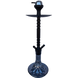 Стильный черный кальян Hookah с клик-системой и рельефной колбой &mdash; 67 см H3216 Black фото 1