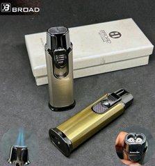 Газовая ветрозащитная зажигалка в подарочной коробке 🎁 BROAD Lighter HL-545 HL-545 фото