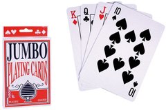 Високоякісні гральні карти із пластиковим покриттям 'Jumbo'🃏/ 54шт колода/ 408-15 408-15 фото