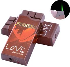 Зажигалка карманная Шоколад Love (Турбо пламя) №2376-3 1014057744 фото