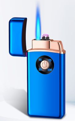 Дуговая электроимпульсная USB - Газовая зажигалка 2в1 ⚡️🚀 (индикатор заряда🔋) HL-421 Blue-ice HL-421-Blue-ice фото