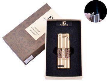 Зажигалка в подарочной коробке FANG FANG (Острое пламя) №4297 Gold 4297-Gold фото