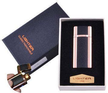 USB зажигалка в подарочной упаковке Lighter (Спираль накаливания) HL-46-2 HL-46-2 фото