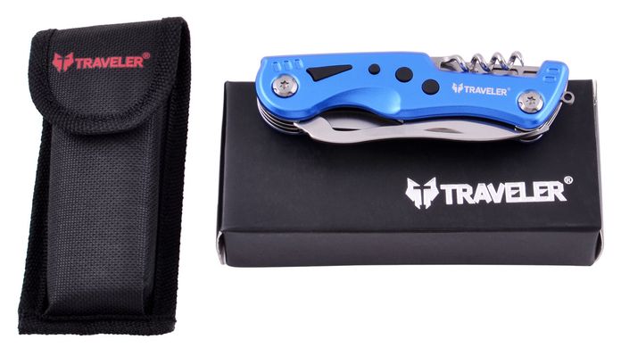 Туристический нож Traveler 11см (120шт/ящ) MS001 (Синий) MS-001G-(Синій) фото