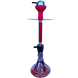 Эффектный красный кальян Hookah со спиральной шахтой и арт-колбой &mdash; 48 см H3201 H3201 RED фото 1