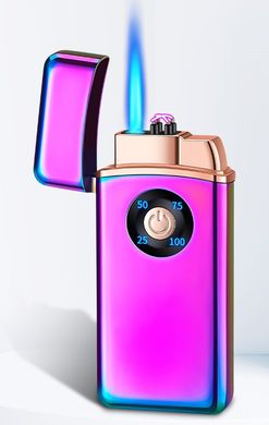 Дугова електроімпульсна USB - Газова запальничка 2в1 ⚡️🚀 (індикатор заряду🔋) HL-421 Colorful-ice HL-421-Colorful-ice фото
