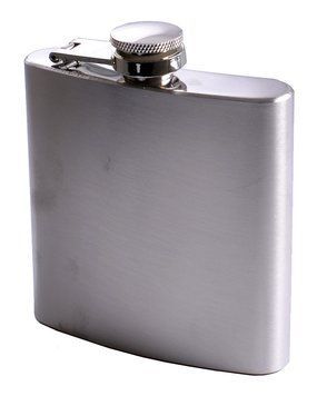 Фляга из пищевой нержавеющей стали (глянец/чистая) A6OZ A6OZ фото