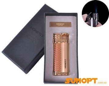 Зажигалка подарочная Honest (Острое пламя) №2815 Gold №2815 Gold фото