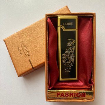 USB ⚡️ Зажигалка Тигр LAOHU-FASHION в подарочной упаковке (Спираль накаливания) USB-103-3 USB-103-3 фото