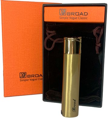 Газова запальничка вітрозахисна в подарунковій коробці 🎁 BROAD HL-543-Golden HL-543-Golden фото