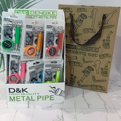 Металева трубка з гриндером та сітками D&K Dengke DK7025A DK7025A фото