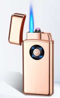 Дугова електроімпульсна USB - Газова запальничка 2в1 ⚡️🚀 (індикатор заряду🔋) HL-421 Golden-ice HL-421-Golden-ice фото