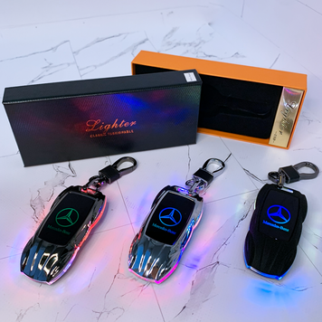 Запальничка-брелок Mercedes-Benz з електронагрівом та LED-підсвіткою HL-859-5 HL-859-5 фото