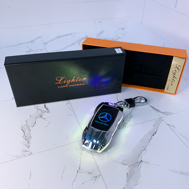 Запальничка-брелок Mercedes-Benz з електронагрівом та LED-підсвіткою HL-859-5 HL-859-5 фото